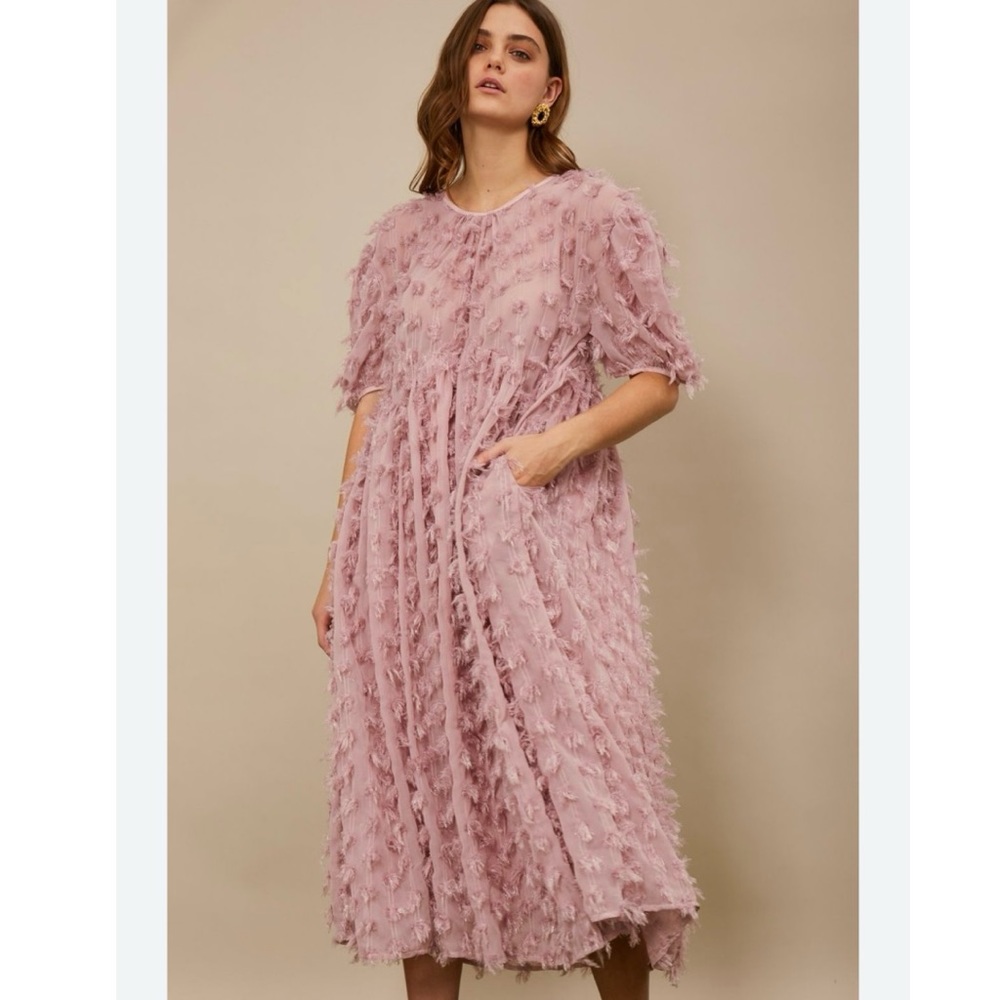 NEW Sister Jane Smile Seeker Midi Dress pink size XL C10